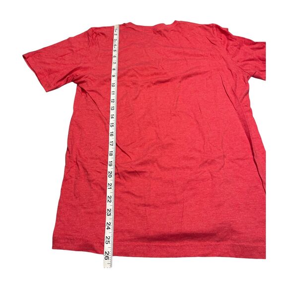 Bella + Canvas T-Shirt Women’s Large Red Cotton Crew Neck Short Sleeve Pullover - Picture 5 of 7
